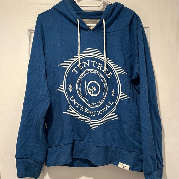 Tentree Womens  blue hoodie - Picture 1 of 4